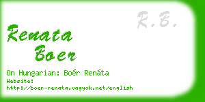 renata boer business card